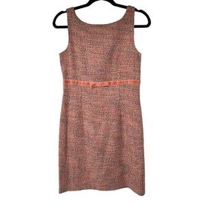 Gap Pink Velvet Ribbon Retro Mod Sheath Dress‎ Sz 2